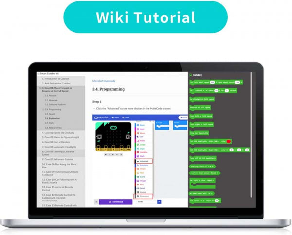Smart Cutebot (without micro:bit) - ElecFreaks