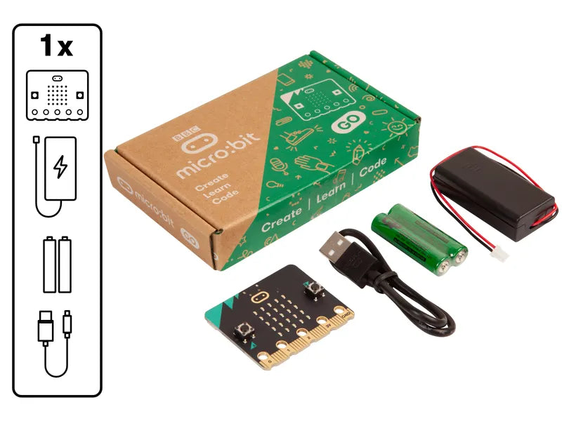 BBC micro:bit Go - 1x BBC micro:bit V2 with accessories