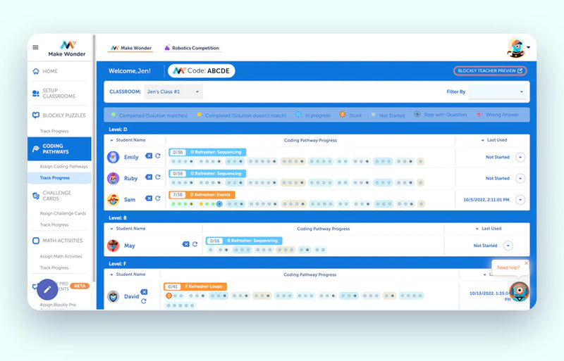 Dash School Curriculum Pack