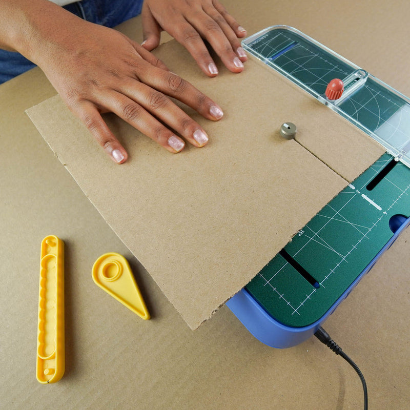 ChompSaw Maker Bundle (ChompSaw, Table Accessories, Inventor's Workbook, Hole Punch & Scoring Tool) - 5 & 10 Bundle Value Packs + Bonus