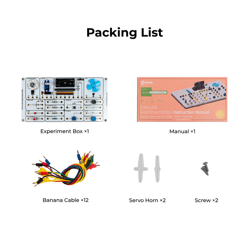 ELECFREAKS Experiment box for micro:bit (without micro:bit) | 20 Pack