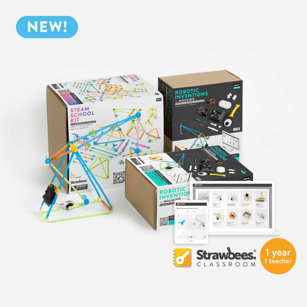 Strawbees STEAM CLASSROOM ROBOTICS – MICRO:BIT (NOT INCLUDED)