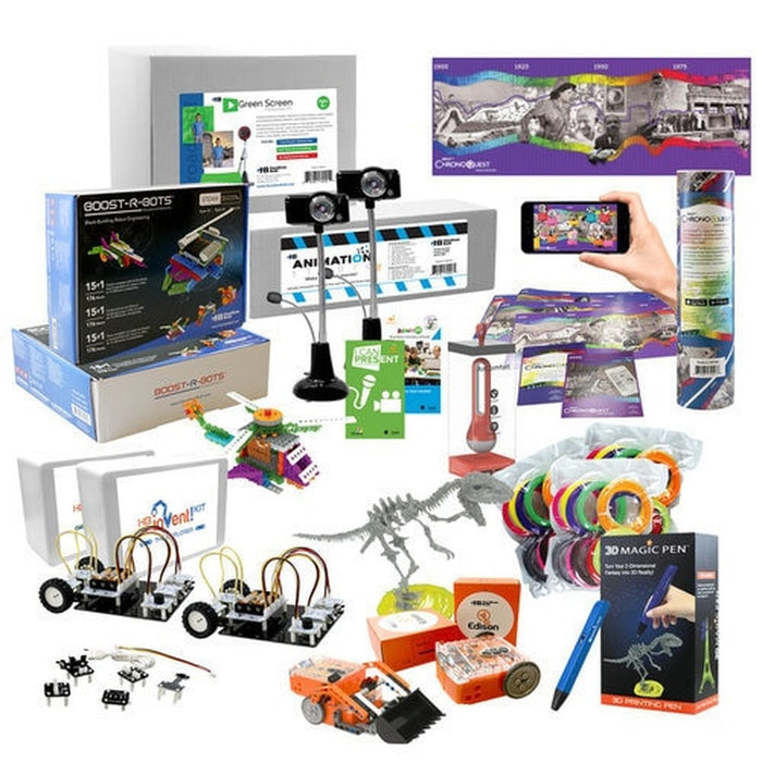 Intermediate Skill Level - Starter STEAM Pack - Coding Robots, Engineering Robots, 3D Printing Pen, and Much More! (HamiltonBuhl)