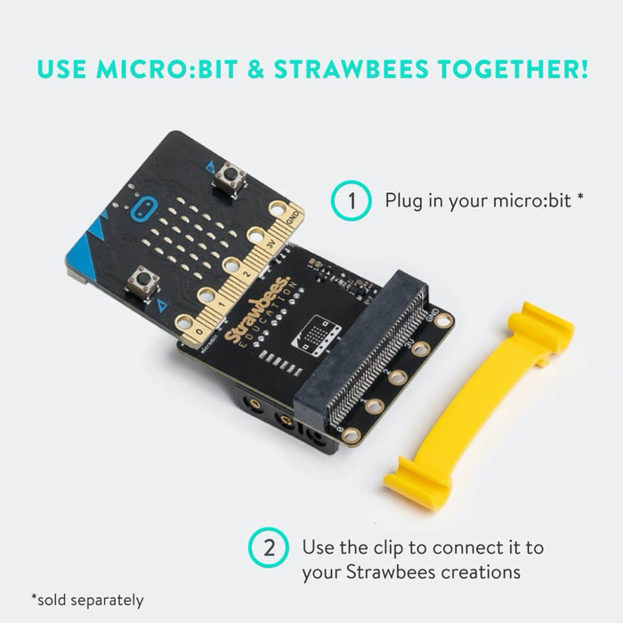 Strawbees STEAM STARTER ROBOTICS – MICRO:BIT (NOT INCLUDED)