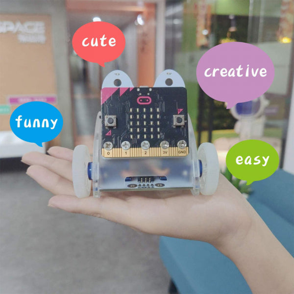 micro:bit Ring:bit V2 Kit Micro Car, micro:bit Coding Starter car kit with Wiki Tutorial (Without micro:bit Board) - ElecFreaks | 30 Pack