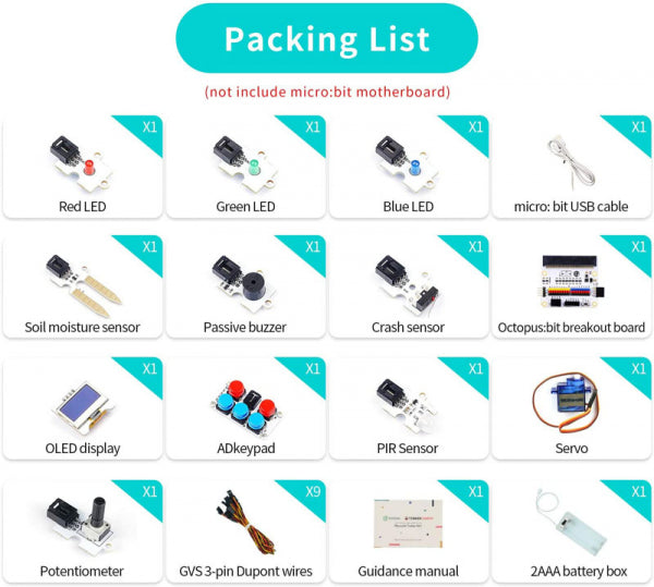 Tinker Kit (without micro:bit) - ElecFreaks | 20 Pack