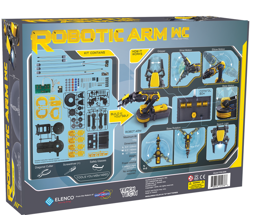 Robotic Arm Wire Controlled (Elenco) - Classroom 10 Pack