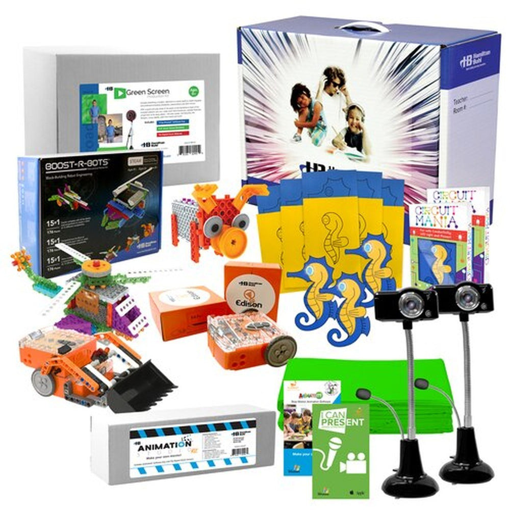 Beginner Skill Level STEAM Starter Pack - Includes: Coding Robots, Engineering Kits and Media Production Kits (HamiltonBuhl STEAM Price)