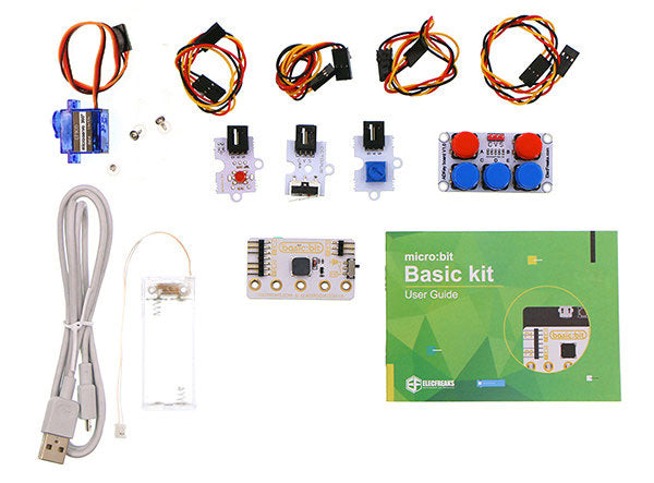 Basic kit: micro:bit sensors kit for beginner (without micro:bit board) - ElecFreaks