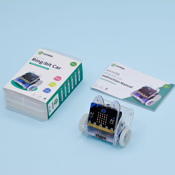 micro:bit Ring:bit V2 Kit Micro Car, micro:bit Coding Starter car kit with Wiki Tutorial (Without micro:bit Board) - ElecFreaks | 30 Pack