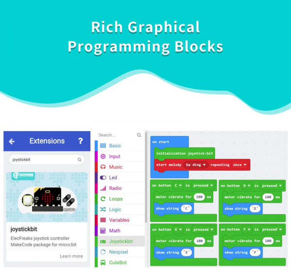 Joystick:bit 2 Kit: Remote controller (with acrylic handle) for micro:bit -ElecFreaks